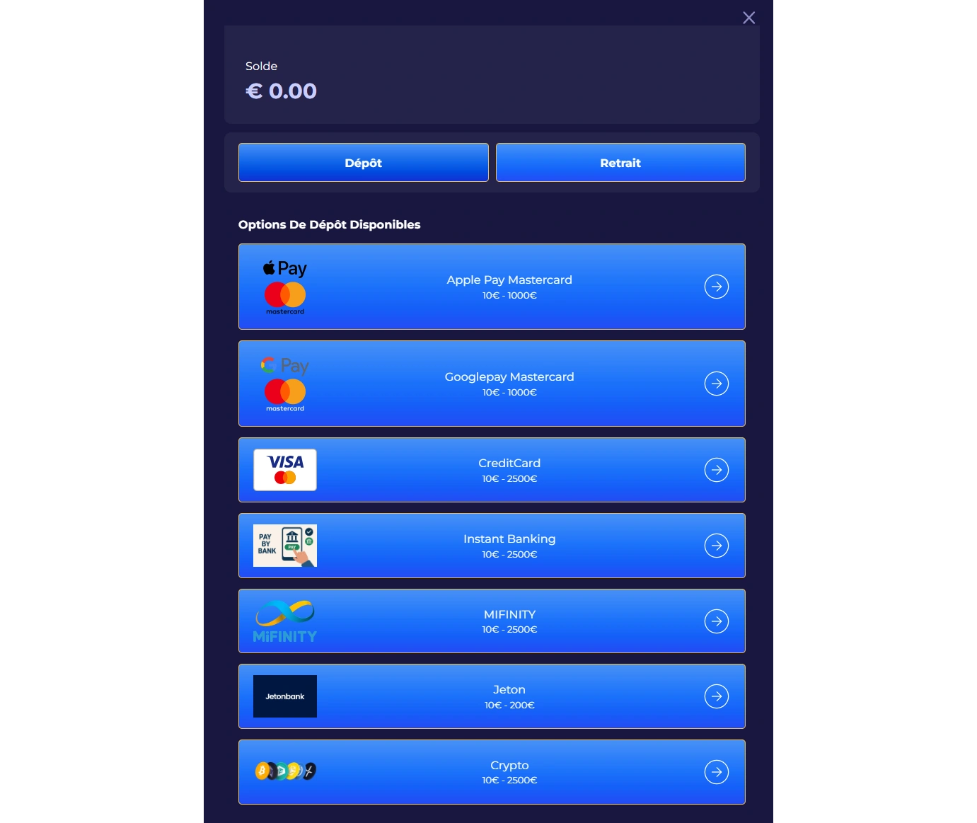Méthodes de Dépôt et de Retrait chez ZeusWin