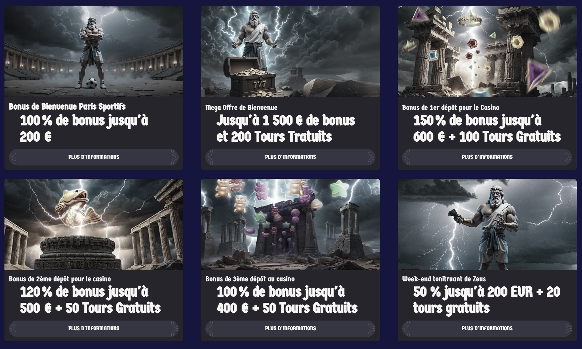 Bonus et Promotions chez ZeusWin
